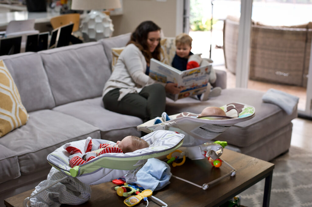 doula with twins and sibling 1 1